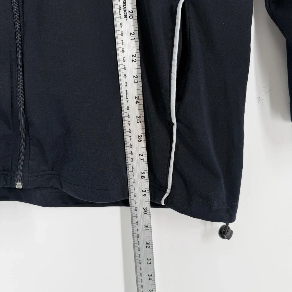 Golds Gym Mens Track Jacket Black Yellow Full Zip Athletic Warm Up Large